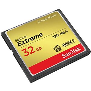 Sandisk Extreme 32 GB UDMA7 CompactFlash Card Black/Gold Sandisk Extreme 32 GB UDMA7 CompactFlash Card Black/Gold