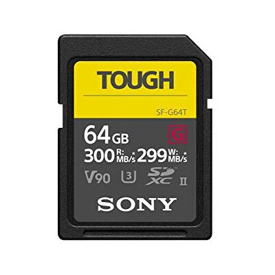 Sony 64GB SF-G series TOUGH specification UHS-II U3 V90 SDHC Digital Memory Card Card Read 300MB/s Write 299MB/s SF-G64T Sony 64GB SF-G series TOUGH specification UHS-II U3 V90 SDHC Digital Memory Card Card Read 300MB/s Write 299MB/s SF-G64T