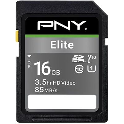 PNY Elite 16GB SDHC Memory Card C10 U1 PNY Elite 16GB SDHC Memory Card C10 U1