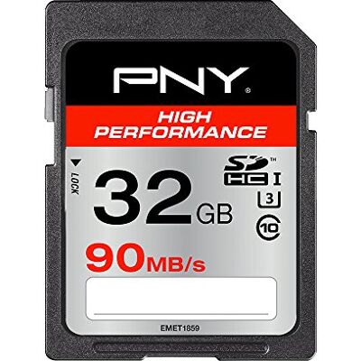 PNY High Performance SDHC 32 GB Class 10 UHS-1 U3 Flash Memory Card PNY High Performance SDHC 32 GB Class 10 UHS-1 U3 Flash Memory Card