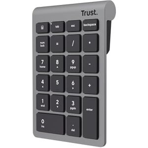 Trust Xalas Wireless Numpad Number Keypad for Laptop and Desktop PC, 22 Keys, 2.4GHz USB Micro Receiver, Slim Number Pad for Compact TKL Keyboards, Wireless Numeric Keyboard Data Analysis Accounting Trust Xalas Wireless Numpad Number Keypad for Laptop and Desktop PC, 22 Keys, 2.4GHz USB Micro Receiver, Slim Number Pad for Compact TKL Keyboards, Wireless Numeric Keyboard Data Analysis Accounting