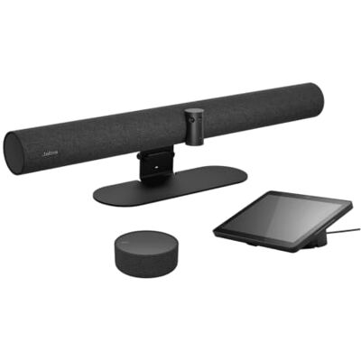 Jabra PanaCast 55 VBS — All-in-One 4K AI Video Bar for Medium Meeting Rooms, 180° Panoramic View, 8 Beamforming Mics, 4 Speakers, Microsoft Teams & Zoom Certified, Black (8900-231) Jabra PanaCast 55 VBS — All-in-One 4K AI Video Bar for Medium Meeting Rooms, 180° Panoramic View, 8 Beamforming Mics, 4 Speakers, Microsoft Teams & Zoom Certified, Black (8900-231)