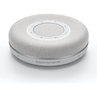 beyerdynamic Space Portable Bluetooth Speakerphone in Grey Bluetooth, USB-C, 20-Hour Battery, 360 Degree Smart Mic, Full-Duplex Audio, Echo Cancellation, Touch Control beyerdynamic Space Portable Bluetooth Speakerphone in Grey Bluetooth, USB-C, 20-Hour Battery, 360 Degree Smart Mic, Full-Duplex Audio, Echo Cancellation, Touch Control