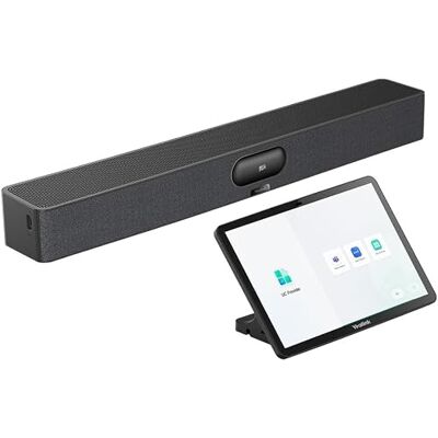 Yealink MeetingBar A25-031 All-in-One 4K Video Conferencing System for Conference & Meeting Rooms, Triple 4K Cameras, 151° HFOV, 8-Mic Array, CTP25 Touch Panel, Teams & Zoom Rooms Yealink MeetingBar A25-031 All-in-One 4K Video Conferencing System for Conference & Meeting Rooms, Triple 4K Cameras, 151° HFOV, 8-Mic Array, CTP25 Touch Panel, Teams & Zoom Rooms