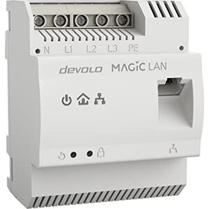 devolo 8528 Magic 2-2400 LAN DINrail, Powerline DIN rail Adapter (optimum Internet coverage via power line, up to 2400Mbps, fast Internet from distribution box, G.hn technology) Installer required devolo 8528 Magic 2-2400 LAN DINrail, Powerline DIN rail Adapter (optimum Internet coverage via power line, up to 2400Mbps, fast Internet from distribution box, G.hn technology) Installer required
