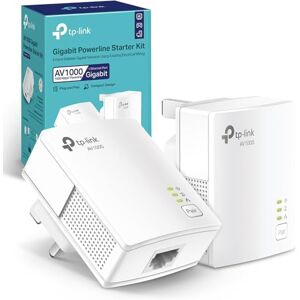 TP-LINK TL-PA717KIT 1-Port Gigabit Powerline Starter Kit, Powerline Network Adapters Data Transfer Speed up to 1000 Mbps, Ideal for HD/3D/4K Video Streaming and Online Gaming,No Configuration Required TP-LINK TL-PA717KIT 1-Port Gigabit Powerline Starter Kit, Powerline Network Adapters Data Transfer Speed up to 1000 Mbps, Ideal for HD/3D/4K Video Streaming and Online Gaming,No Configuration Required