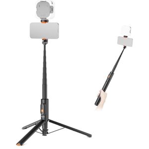 NEEWER 57.9" Selfie Stick Tripod Compatible with iPhone Samsung Android, Metal Portable Lightweight Travel Cell Phone Stand with Phone Holder Mount & Remote for Video Recording Filming, PA992 Black NEEWER 57.9" Selfie Stick Tripod Compatible with iPhone Samsung Android, Metal Portable Lightweight Travel Cell Phone Stand with Phone Holder Mount & Remote for Video Recording Filming, PA992 Black