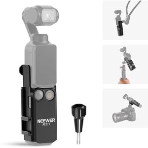NEEWER BASICS Extension Mount Adapter Compatible with DJI Osmo Pocket 3 Accessories, Plastic Protective Cage Bracket Mic Holder Clamp Stand with Cold Shoe for Tripod Vlog Video Recording, AC017 NEEWER BASICS Extension Mount Adapter Compatible with DJI Osmo Pocket 3 Accessories, Plastic Protective Cage Bracket Mic Holder Clamp Stand with Cold Shoe for Tripod Vlog Video Recording, AC017