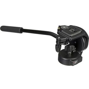 Manfrotto 128RC, Micro Fluid Video Head with Quick Release Camera Plate, Aluminium, 360° Panoramic Rotation, for Video, Videography, Professionals Manfrotto 128RC, Micro Fluid Video Head with Quick Release Camera Plate, Aluminium, 360° Panoramic Rotation, for Video, Videography, Professionals