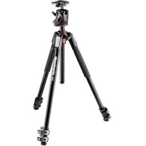 Manfrotto 190XPRO Aluminum 3-Section Tripod Kit with Ball Head (MK190XPRO3-BHQ2),Black Manfrotto 190XPRO Aluminum 3-Section Tripod Kit with Ball Head (MK190XPRO3-BHQ2),Black
