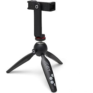 Joby HandyPod 2 Kit, Table Top Tripod with GripTight 360 Phone Mount and Pin Joint Mount, Phone Tripod for Smartphones, Action Cam and Mirrorless Cameras or Devices up to 1.0Kg (2.2lbs), Black Joby HandyPod 2 Kit, Table Top Tripod with GripTight 360 Phone Mount and Pin Joint Mount, Phone Tripod for Smartphones, Action Cam and Mirrorless Cameras or Devices up to 1.0Kg (2.2lbs), Black