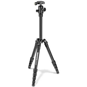 Manfrotto MKELES5BK-BH, Element Small Traveller Tripod with Aluminium Ball Head, Telescopic Column, Payload 6 kg, for CSC, DSLR, Mirrorless, Black Manfrotto MKELES5BK-BH, Element Small Traveller Tripod with Aluminium Ball Head, Telescopic Column, Payload 6 kg, for CSC, DSLR, Mirrorless, Black