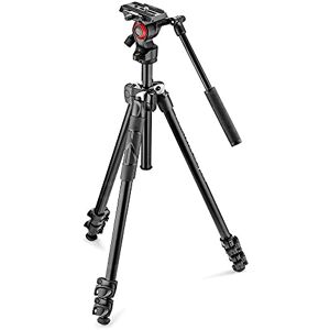 Manfrotto MK290LTA3-V, 290 Light Tripod with Befree Live Fluid Head, Fluid Drag System, Aluminium, for Vlogging, Live Journalism, Professional Videographers Manfrotto MK290LTA3-V, 290 Light Tripod with Befree Live Fluid Head, Fluid Drag System, Aluminium, for Vlogging, Live Journalism, Professional Videographers