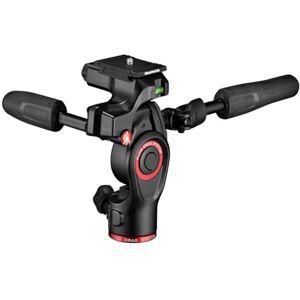 Manfrotto Befree 3-Way Live Camera Tripod Head, Aluminium, 6kg Payload, for Travel Tripods, with Foldable Handles, Fluid Drag System, for Photo and Video, Vlogging Equipment (MH01HY-3WUS),Black Manfrotto Befree 3-Way Live Camera Tripod Head, Aluminium, 6kg Payload, for Travel Tripods, with Foldable Handles, Fluid Drag System, for Photo and Video, Vlogging Equipment (MH01HY-3WUS),Black