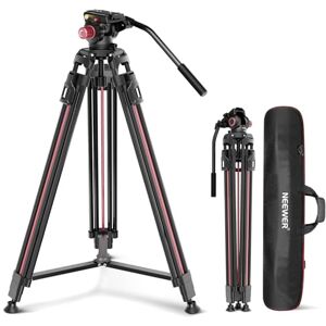 NEEWER 79"/2m Video Camera Tripod with Fluid Head, One Step Quick Release Aluminum Heavy Duty Tripod Stand with QR Plate Compatible with Canon Nikon Sony DSLR Camera Camcorder, Max Load 17.6lb, LL38 NEEWER 79"/2m Video Camera Tripod with Fluid Head, One Step Quick Release Aluminum Heavy Duty Tripod Stand with QR Plate Compatible with Canon Nikon Sony DSLR Camera Camcorder, Max Load 17.6lb, LL38