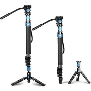 Sirui P-424FS Camera Monopod for Photography, 168cm Carbon Fibre Camera Monopod with Removable Tripod Stand Base, with VA-5 Fluid Head for DSLR, Video Camcorder, Max Load 12kg Sirui P-424FS Camera Monopod for Photography, 168cm Carbon Fibre Camera Monopod with Removable Tripod Stand Base, with VA-5 Fluid Head for DSLR, Video Camcorder, Max Load 12kg