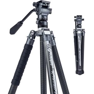 Fotopro Carbon Fiber Tripod 2.3lbs Ultralight 62 Inch Portable Travel Video Tripod for DSLR Camera Load up to 22lbs X-Aircross 3 Video Fotopro Carbon Fiber Tripod 2.3lbs Ultralight 62 Inch Portable Travel Video Tripod for DSLR Camera Load up to 22lbs X-Aircross 3 Video