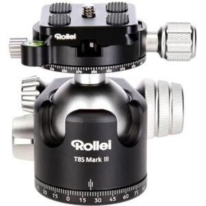 Rollei T8S Markt II Professional 360 Degree Camera Tripod Ball Head with Friction, 22 kg Load Capacity, Scale for Panorama Shots and 2 Spirit Levels. Includes Acra Swiss Compatible Quick Release Plate Rollei T8S Markt II Professional 360 Degree Camera Tripod Ball Head with Friction, 22 kg Load Capacity, Scale for Panorama Shots and 2 Spirit Levels. Includes Acra Swiss Compatible Quick Release Plate