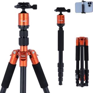 Rollei Compact Traveler No. 1 Light travel tripod Aluminium Arca Swiss compatible Incl. ball head and quick release plate Orange Rollei Compact Traveler No. 1 Light travel tripod Aluminium Arca Swiss compatible Incl. ball head and quick release plate Orange