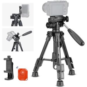 NEEWER Basic Mini Desk Tripod for Camera with 3 Way Pan Tilt Head, Handle & Remote, Metal Portable Table Top Video Tripod with 1/4" Plate for DSLR Camera Camcorder, Max Load 13lb, TP02 NEEWER Basic Mini Desk Tripod for Camera with 3 Way Pan Tilt Head, Handle & Remote, Metal Portable Table Top Video Tripod with 1/4" Plate for DSLR Camera Camcorder, Max Load 13lb, TP02