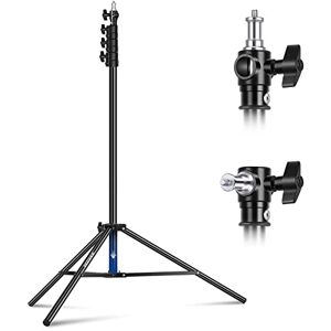 NEEWER 9.8ft/3m Air Cushioned Light Stand, Heavy Duty Metal Photography Tripod Stand with 1/4"to 3/8" Reversible Spigot, 3 Way Mounting Interface & Metal Locking Knobs, Max Load 5.5lb/2.5kg NEEWER 9.8ft/3m Air Cushioned Light Stand, Heavy Duty Metal Photography Tripod Stand with 1/4"to 3/8" Reversible Spigot, 3 Way Mounting Interface & Metal Locking Knobs, Max Load 5.5lb/2.5kg