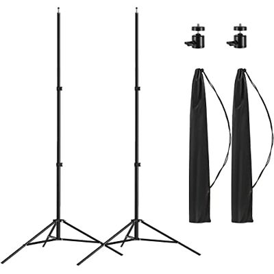 ALTSON 2 Pack Aluminum Light Photography Tripod Stand with Case, 7 Feet Portable Photo Video Tripod Stand for Speedlight, Flash, Softbox, Umbrella, Strobe Light, Camera ALTSON 2 Pack Aluminum Light Photography Tripod Stand with Case, 7 Feet Portable Photo Video Tripod Stand for Speedlight, Flash, Softbox, Umbrella, Strobe Light, Camera