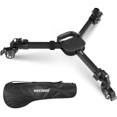 NEEWER Photography Tripod Dolly, Quick Lock Release Camera Dolly with 3" Rubber Wheels, Telescopic Legs, Handle & Bag, 44 lbs Heavy Duty for DSLR Cameras Camcorder Photo Video Recording, TS012 NEEWER Photography Tripod Dolly, Quick Lock Release Camera Dolly with 3" Rubber Wheels, Telescopic Legs, Handle & Bag, 44 lbs Heavy Duty for DSLR Cameras Camcorder Photo Video Recording, TS012