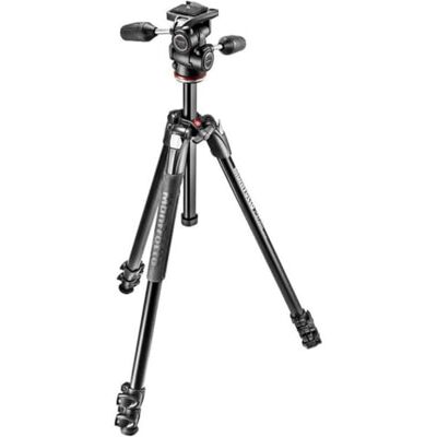 Manfrotto 290 Xtra Tripod - Aluminum 3-Section with 804 Pan & Tilt Manfrotto 290 Xtra Tripod - Aluminum 3-Section with 804 Pan & Tilt