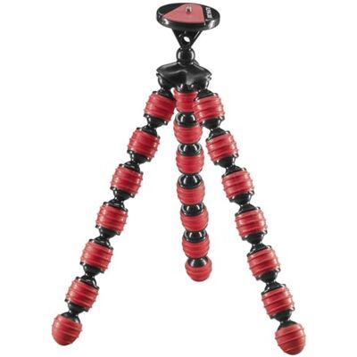 Cullmann Alpha 380 Mobile Flexible Mini Tripod with Smartphone Holder, Bendable legs, Red, Max. load 1.5 kg, 267g weight Cullmann Alpha 380 Mobile Flexible Mini Tripod with Smartphone Holder, Bendable legs, Red, Max. load 1.5 kg, 267g weight