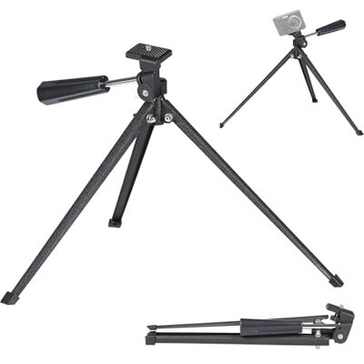 Praktica Ultra Lightweight Portable Pan & Tilt Desktop Tripod with ¼’’ Mounting Screw for Photography, Cameras inc GoPro, Mirrorless, Video, Ring Light, Web Cam, Selfies, Vlogging & more Praktica Ultra Lightweight Portable Pan & Tilt Desktop Tripod with ¼’’ Mounting Screw for Photography, Cameras inc GoPro, Mirrorless, Video, Ring Light, Web Cam, Selfies, Vlogging & more