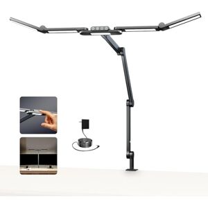 NEEWER NEEWRE BASICS 32.5" Clip On Desk Light for Home Office, 23W LED Dimmable Architect Table Clamp Lamp, 5 Light Bars, Monitor Computer Drafting Video Conference Atmosphere Lighting, 5 Colors CRI90+, DL01 NEEWER NEEWRE BASICS 32.5" Clip On Desk Light for Home Office, 23W LED Dimmable Architect Table Clamp Lamp, 5 Light Bars, Monitor Computer Drafting Video Conference Atmosphere Lighting, 5 Colors CRI90+, DL01