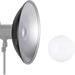 NEEWER 16 inches/41 centimeters Aluminum Standard Reflector Beauty Dish with White Diffuser Sock for Bowens Mount Studio Strobe Flash Light Like Vision 4 VC-400HS VC-300HH VC-300HHLR VE-300 NEEWER 16 inches/41 centimeters Aluminum Standard Reflector Beauty Dish with White Diffuser Sock for Bowens Mount Studio Strobe Flash Light Like Vision 4 VC-400HS VC-300HH VC-300HHLR VE-300