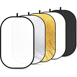 NEEWER 5 in 1 Portable Multi 40"x 60"/100 x 150CM Camera Lighting Reflector/Diffuser Kit with Carrying Case for Photography NEEWER 5 in 1 Portable Multi 40"x 60"/100 x 150CM Camera Lighting Reflector/Diffuser Kit with Carrying Case for Photography