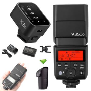 Godox V350C Flash+X3-C Trigger For Canon 1/8000S Hss 2.4G Gn36 500 Full Power Flashs 0.1S-1.7S Recycle Time Ttl Speedlight For Canon 6D 80D 77D 70D 60D 50D 40D 30D 800D 750D/760D 700D 650D 600D 550D