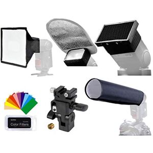 GODOX SA K6–6-IN 1 Speedlite Accessories Kit (Honey Comb/Reflector/Softbox Snoot-Colour (Holder) GODOX SA K6–6-IN 1 Speedlite Accessories Kit (Honey Comb/Reflector/Softbox Snoot-Colour (Holder)