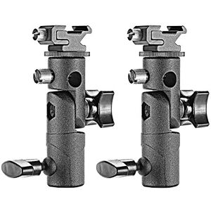 NEEWER Professional Universal E Type Camera Flash Speedlite Mount Swivel Light Stand Bracket with Umbrella Holder for Canon Nikon Pentax Olympus and Other Flashes, Studio Light, LED Light(2 Pack) NEEWER Professional Universal E Type Camera Flash Speedlite Mount Swivel Light Stand Bracket with Umbrella Holder for Canon Nikon Pentax Olympus and Other Flashes, Studio Light, LED Light(2 Pack)
