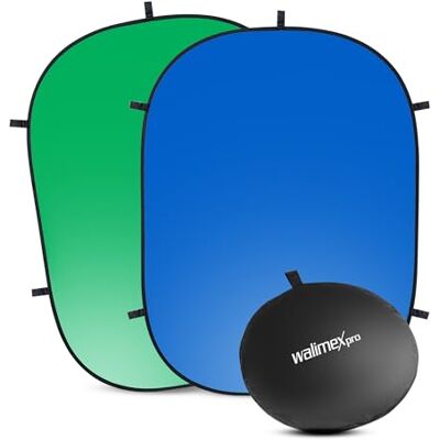 Walimex Pro 150 x 210 Foldable Background Blue/Green Walimex Pro 150 x 210 Foldable Background Blue/Green