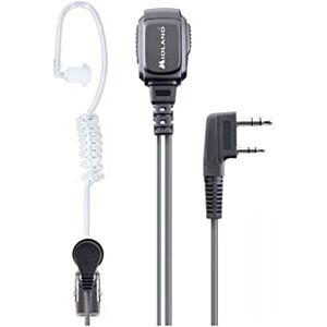 Midland MA31-LK PRO Pneumatic Headset Microphone 2 Pin Kenwood, Security & Outdoor Transparent Silicone Cable, VOX/PTT Switch Compatible with Walkie Talkies G10/G11 Pro, G13, CT990 EB, & Others Midland MA31-LK PRO Pneumatic Headset Microphone 2 Pin Kenwood, Security & Outdoor Transparent Silicone Cable, VOX/PTT Switch Compatible with Walkie Talkies G10/G11 Pro, G13, CT990 EB, & Others
