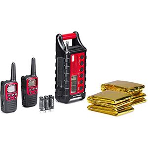 Midland EK35 Outdoor Emergency Kit, 2 XT30 Walkie Talkies 6km Range, License-Free, 2600mAh Power Bank with USB Charging, LED Flashlight, 4 Thermal Blankets, SOS Morse Signal, Rechargeable Batteries Midland EK35 Outdoor Emergency Kit, 2 XT30 Walkie Talkies 6km Range, License-Free, 2600mAh Power Bank with USB Charging, LED Flashlight, 4 Thermal Blankets, SOS Morse Signal, Rechargeable Batteries