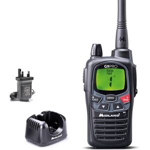 Midland Walkie Talkie G9 PRO with UK Plug, IPX4 Waterproof Long Range Walkie Talkies, Airsoft & Outdoor, 2 Way Radio 105 Channels 36 PMR446/69 LPD, 12Km Range, 23H Battery, Rechargeable Batteries Midland Walkie Talkie G9 PRO with UK Plug, IPX4 Waterproof Long Range Walkie Talkies, Airsoft & Outdoor, 2 Way Radio 105 Channels 36 PMR446/69 LPD, 12Km Range, 23H Battery, Rechargeable Batteries