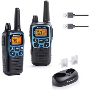 Midland Walkie Talkie XT60, Professional Long Range Walkie Talkies, 93 Channels, 69 LPD/24 PMR446 Licence-Free 2 Way Radio, 38 CTCSS/83 DCS, 10Km Range, Fast Charging, 12H Battery Life & Accessories Midland Walkie Talkie XT60, Professional Long Range Walkie Talkies, 93 Channels, 69 LPD/24 PMR446 Licence-Free 2 Way Radio, 38 CTCSS/83 DCS, 10Km Range, Fast Charging, 12H Battery Life & Accessories