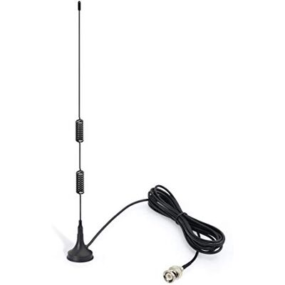 Bingfu VHF UHF Police Scanner Radio Antenna, Magnetic Base BNC Male Aerial VHF UHF Police Scanner Radio Ham Radio Home Mobile Radio Aerial Antenna for Car Truck Police Scanner Bingfu VHF UHF Police Scanner Radio Antenna, Magnetic Base BNC Male Aerial VHF UHF Police Scanner Radio Ham Radio Home Mobile Radio Aerial Antenna for Car Truck Police Scanner