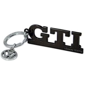 BRISA VW Collection Volkswagen Metal Keychain Keyring Keychain Accessory Keyholder in GTI Design (Lettering Black) BRISA VW Collection Volkswagen Metal Keychain Keyring Keychain Accessory Keyholder in GTI Design (Lettering Black)