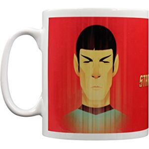 Pyramid Star Trek MG24148 Beaming Spock 50th Anniversary Mug, Ceramic, Multi-Colour, 315 ml