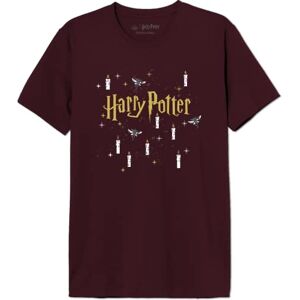 HARRY POTTER Men's Mehapomts411 T-Shirt, Burgundy red, XS HARRY POTTER Men's Mehapomts411 T-Shirt, Burgundy red, XS