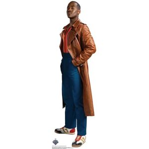 STAR CUTOUTS SC4557 Fifteenth Doctor Ncuti Gatwa Small Doctor Who Cardboard Cutout Ideal for Doctor Who Fans, Parties, Collectors and Events STAR CUTOUTS SC4557 Fifteenth Doctor Ncuti Gatwa Small Doctor Who Cardboard Cutout Ideal for Doctor Who Fans, Parties, Collectors and Events