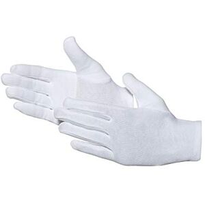 Jah 580 Cotton Gloves 12 Pairs Oekotex Medium Weight Reinforced White Size 6 Jah 580 Cotton Gloves 12 Pairs Oekotex Medium Weight Reinforced White Size 6