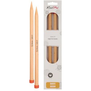 KNITPRO Basix Beech Single Pointed Needles 12" (30cm) 12.00mm KNITPRO Basix Beech Single Pointed Needles 12" (30cm) 12.00mm