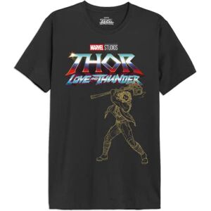 Marvel Men's Metlatmts003 T-Shirt, Charcoal, M Marvel Men's Metlatmts003 T-Shirt, Charcoal, M