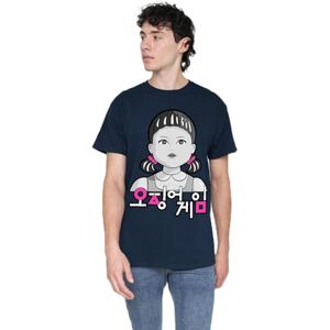 Squid Game Young-HEE Pop Art Unisex T Shirt, Navy, Medium Squid Game Young-HEE Pop Art Unisex T Shirt, Navy, Medium